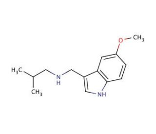 N-[(5-Methoxy-1H-indol-3-yl)methyl]-2-methylpropan-1-amine - chemical structure image
