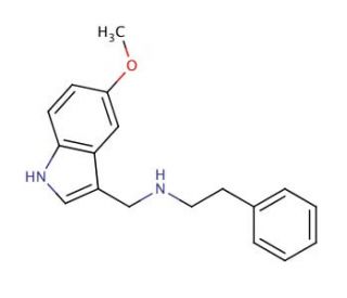 N-[(5-Methoxy-1H-indol-3-yl)methyl]-N-(2-phenylethyl)amine - chemical structure image
