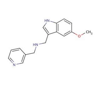 N-[(5-Methoxy-1H-indol-3-yl)methyl]-N-(pyridin-3-ylmethyl)amine - chemical structure image