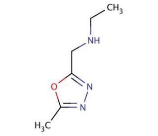 N-[(5-Methyl-1,3,4-oxadiazol-2-yl)methyl]-ethanamine (CAS 887405-30-3) - chemical structure image