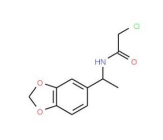N-[1-(1,3-benzodioxol-5-yl)ethyl]-2-chloroacetamide (CAS 790263-83-1) - chemical structure image