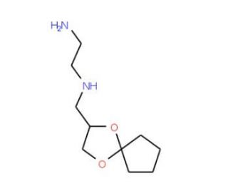 N-*1*-(1,4-Dioxa-spiro[4.4]non-2-ylmethyl)-ethane-1,2-diamine - chemical structure image