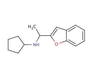 N-[1-(1-Benzofuran-2-yl)ethyl]-N-cyclopentylamine - chemical structure image
