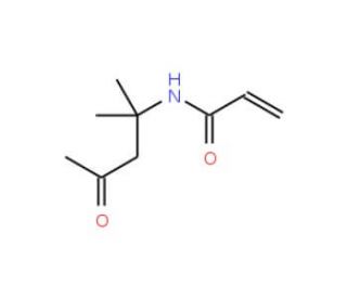 N-(1,1-Dimethyl-3-oxobutyl)acrylamide (CAS 2873-97-4) - chemical structure image