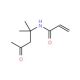 N-(1,1-Dimethyl-3-oxobutyl)acrylamide (CAS 2873-97-4) - chemical structure image