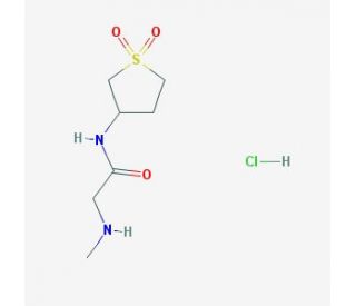 N-(1,1-dioxidotetrahydrothien-3-yl)-2-(methylamino)acetamide hydrochloride - chemical structure image