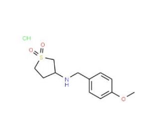 N-(1,1-dioxidotetrahydrothien-3-yl)-N-(4-methoxybenzyl)amine hydrochloride - chemical structure image