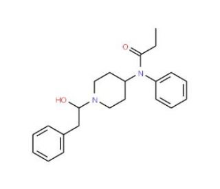N-[1-(1-Hydroxy-2-phenyl-ethyl)-piperidin-4-yl]-N-phenyl-propionamide - chemical structure image