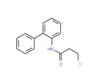 N-1,1&prime;-biphenyl-2-yl-3-chloropropanamide - chemical structure image
