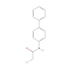 N-1,1&prime;-biphenyl-4-yl-2-chloroacetamide (CAS 3289-77-8) - chemical structure image