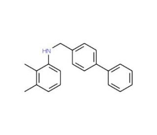 N-([1,1&prime;-Biphenyl]-4-ylmethyl)-2,3-dimethylaniline - chemical structure image