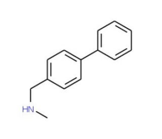 N-(1,1&prime;-biphenyl-4-ylmethyl)-N-methylamine (CAS 110931-72-1) - chemical structure image