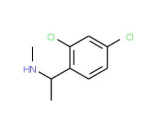 N-[1-(2,4-dichlorophenyl)ethyl]-N-methylamine - chemical structure image