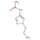 N-[1-(2-Amino-ethyl)-1H-pyrazol-4-yl]-acetamide - chemical structure image