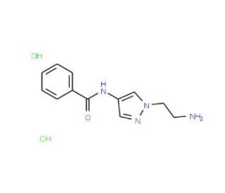 N-[1-(2-Amino-ethyl)-1H-pyrazol-4-yl]-benzamidedihydrochloride - chemical structure image