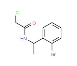 N-[1-(2-bromophenyl)ethyl]-2-chloroacetamide - chemical structure image