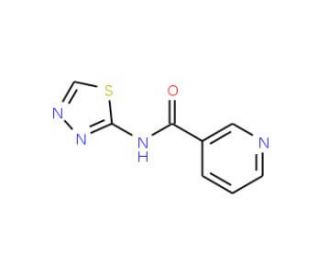 N-(1,3,4-Thiadiazolyl)nicotinamide (CAS 51987-99-6) - chemical structure image