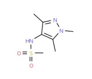 N-(1,3,5-Trimethyl-1H-pyrazol-4-yl)methanesulphonamide (CAS 53483-73-1) - chemical structure image