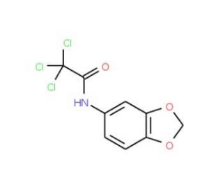 N-1,3-benzodioxol-5-yl-2,2,2-trichloroacetamide - chemical structure image