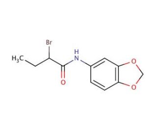 N-1,3-Benzodioxol-5-yl-2-bromobutanamide - chemical structure image