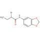 N-1,3-Benzodioxol-5-yl-2-bromobutanamide - chemical structure image