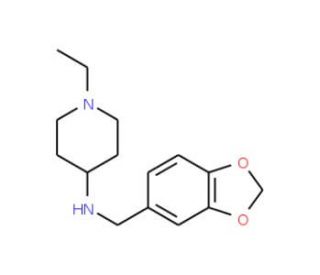 N-(1,3-Benzodioxol-5-ylmethyl)-1-ethylpiperidin-4-amine - chemical structure image