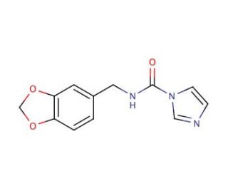 N-(1,3-benzodioxol-5-ylmethyl)-1H-imidazole-1-carboxamide - chemical structure image