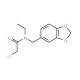 N-(1,3-benzodioxol-5-ylmethyl)-2-chloro-N-ethylacetamide - chemical structure image