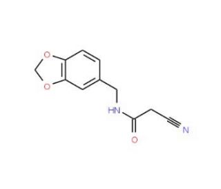 N-(1,3-Benzodioxol-5-ylmethyl)-2-cyanoacetamide - chemical structure image