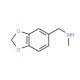 N-(1,3-benzodioxol-5-ylmethyl)-N-methylamine (CAS 15205-27-3) - chemical structure image