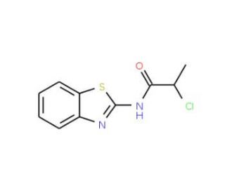 N-1,3-benzothiazol-2-yl-2-chloropropanamide (CAS 26608-39-9) - chemical structure image