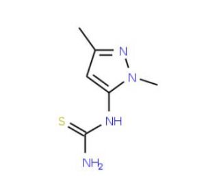N-(1,3-dimethyl-1H-pyrazol-5-yl)thiourea - chemical structure image