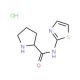 N-1,3-thiazol-2-ylpyrrolidine-2-carboxamide hydrochloride - chemical structure image