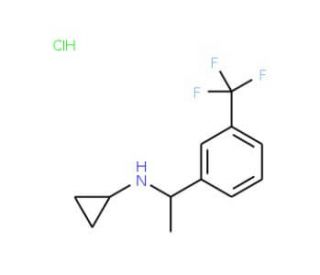 N-{1-[3-(trifluoromethyl)phenyl]ethyl}cyclopropanamine hydrochloride - chemical structure image