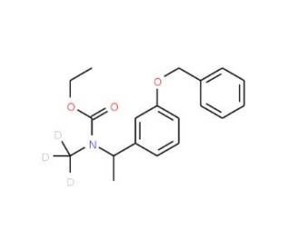 N-[1-(3&prime;-Benzyloxyphenyl)ethyl]-N-(methyl-d3)-O-ethylcarbamate - chemical structure image
