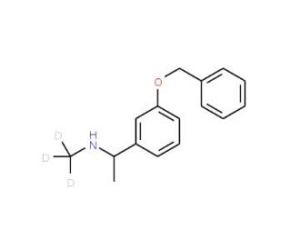 N-[1-(3&prime;-Benzyloxyphenyl)ethyl]-N-(methyl-d3)amine - chemical structure image