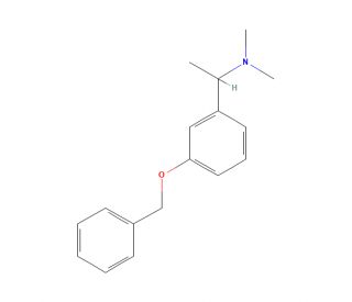 N-[1-(3&prime;-Benzyloxyphenyl)ethyl]-N,N-dimethylamine (CAS 1111083-50-1) - chemical structure image