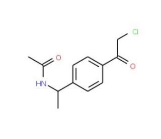 N-{1-[4-(2-chloroacetyl)phenyl]ethyl}acetamide (CAS 874594-00-0) - chemical structure image