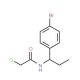 N-[1-(4-bromophenyl)propyl]-2-chloroacetamide - chemical structure image