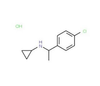 N-[1-(4-chlorophenyl)ethyl]cyclopropanamine hydrochloride - chemical structure image