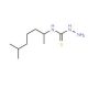N-(1,5-dimethylhexyl)hydrazinecarbothioamide - chemical structure image