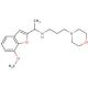 N-[1-(7-Methoxy-1-benzofuran-2-yl)ethyl]-N-(3-morpholin-4-ylpropyl)amine - chemical structure image
