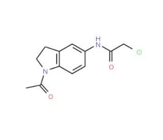 N-(1-acetyl-2,3-dihydro-1H-indol-5-yl)-2-chloroacetamide - chemical structure image