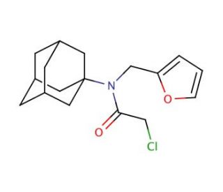 N-1-adamantyl-2-chloro-N-(2-furylmethyl)acetamide - chemical structure image