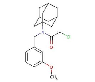 N-1-adamantyl-2-chloro-N-(3-methoxybenzyl)acetamide - chemical structure image