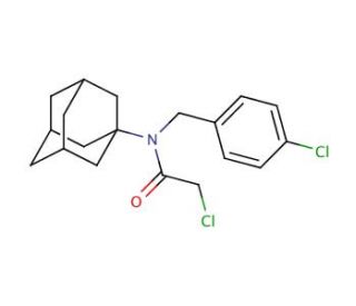 N-1-adamantyl-2-chloro-N-(4-chlorobenzyl)acetamide - chemical structure image