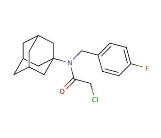 N-1-adamantyl-2-chloro-N-(4-fluorobenzyl)acetamide - chemical structure image