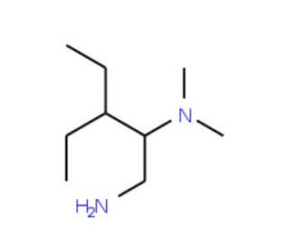 N-[1-(aminomethyl)-2-ethylbutyl]-N,N-dimethylamine - chemical structure image