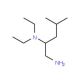 N-[1-(aminomethyl)-3-methylbutyl]-N,N-diethylamine - chemical structure image