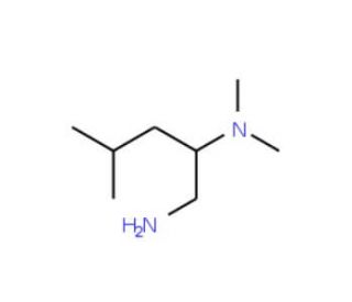 N-[1-(aminomethyl)-3-methylbutyl]-N,N-dimethylamine - chemical structure image
